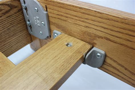 metal pin in wood bed frame bracket|bear hollow bed frame brackets.